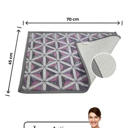BIANCA Purple & Grey Printed Anti-SkidDoormats image 5