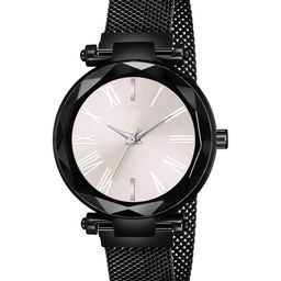 CSAMON Women Dial & Bracelet Style Strap Analogue Watch GR_379_Silver Roman Black Maganet-picture-27