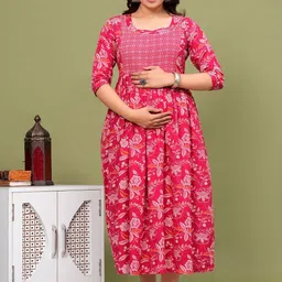Nevisha Style Women Floral Cotton Anarkali Kurtas-picture-16