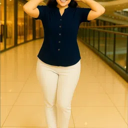 Rashmi Shree Creation Mandarin Collar Top image 5