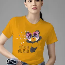 Parona Women Printed T-shirt-image-2