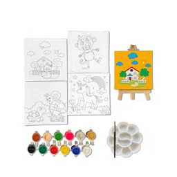 Mini Leaves Mini Canvas Craft Art Paint Kit-picture-22