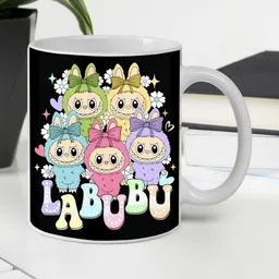 PaMeG White Cartoon Characters Printed Ceramic Glossy Mug-picture-36