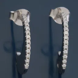 Kushal's Fashion Jewellery 92.5 Pure Silver Rhodium-Plated Cubic Zirconia Earrings-picture-36