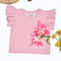 pantaloons junior Pantaloon Junior Girls Floral Printed Boxy T-shirt-picture-25
