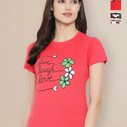 Metronaut Women Typography 3 Printed Applique T-shirt-picture-40