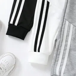 DEKLOOK Boys Pack Of 3 Striped Pure Cotton Joggers image 4