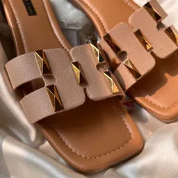 Enjee Women Printed Open Toe Flats image 2