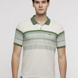 Crocodile Men Striped Polo Collar Slim Fit T-shirt-picture-27