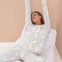 Sweet Dreams Women Printed T-Shirt With Trousers Night Suit-image-51