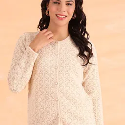 Cayman Women Cable Knit Woollen Cardigan-picture-26