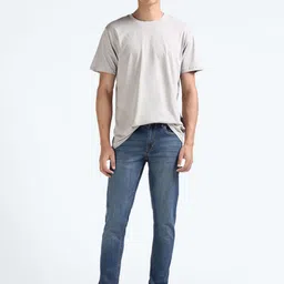 Flying Machine Men Skinny Fit Mid-Rise Clean Look Heavy Fade Cotton Stretchable Jeans image 5