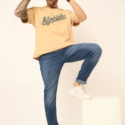 Mast & Harbour Men Jean Slim Fit Light Fade Stretchable Jeans-picture-25