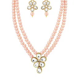 Peora Gold-Plated Stone Studded Jewellery Set image 4