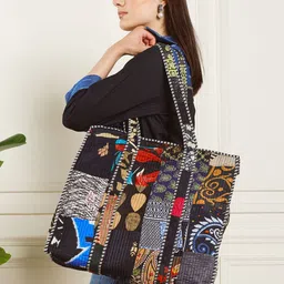HANDICRAFT PALACE Ethnic Motifs Printed Shopper Regular Tote Handbags-image-26