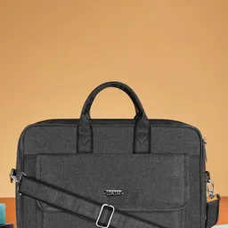 LOREM Linen fabric Laptop Bag For Men-picture-40