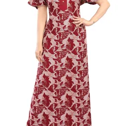 LIFE-TALE Printed Maxi Nightdress image 3