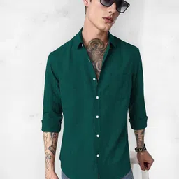 SZN Men Multi Solid Polyester Standard Casual Shirts-picture-41