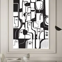 nestroots White & Black Canvas Ink Stains and Daydreams Wall Paintings-image-9