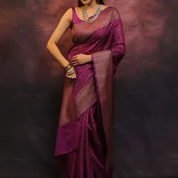 AMRUTKALA SAREES Woven Design Zari Banarasi Saree-picture-29