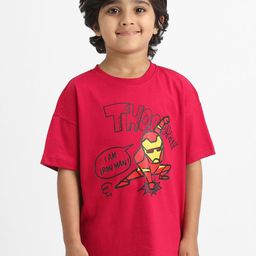 Nauti Nati Boys Iron Man Printed T-shirt-picture-5