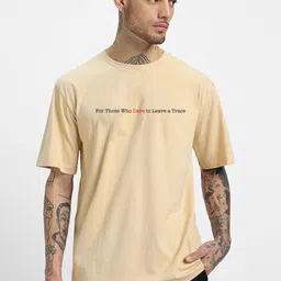 VEIRDO Men Printed Raw Edge T-shirt image 4