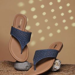 Bata Women Solid Synthetic Casual T-Strap Flats With Laser Cuts-picture-16