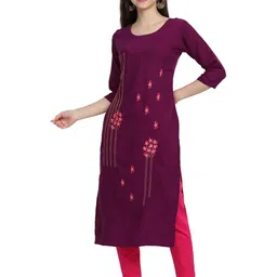 Ethnic basket Women Purple Kurtas-image-85