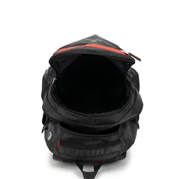 Martucci Unisex Black & Red Backpack with Reflective Strip image 2