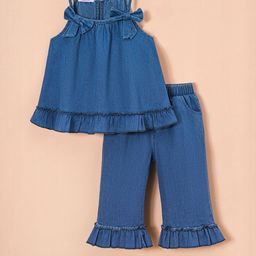 Hopscotch Girls Shoulder Straps Jhabla With Capris-picture-3