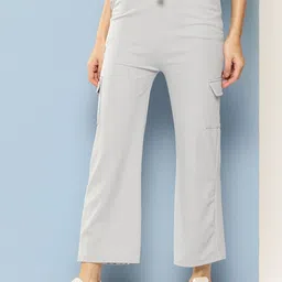 Muhuratam Girls Casual Grey Colour Solid Nylon Pant-picture-38