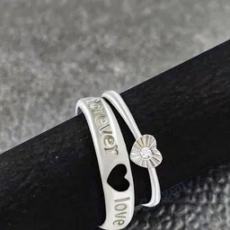 Teeragaj Set Of 2 Stainless Steel Ring-picture-13