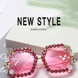 PURPLE WINGS Women Oversized Sunglasses with UV Protected Lens PWSG033ARAPNK-picture-38