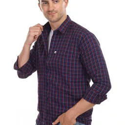 Marc Laurent Men Tartan Checks Checked Casual Shirt image 2