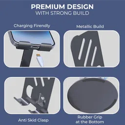 Hiwaga Portable Phone Stand 360° Rotatable and Foldable Phone Holder Metal Holder Mobile Holder image 3