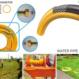 oem 5 Layered Korean Pressure Braided Hose Pipe 10mm For Gases, Pesticides, Washing car Bike Air Pressure, Paint Spray, All type of cleaning and water Delivery Hose Pipe image 4