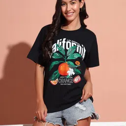 The Dry State Women Printed Extended Sleeves Raw Edge T-shirt-picture-42