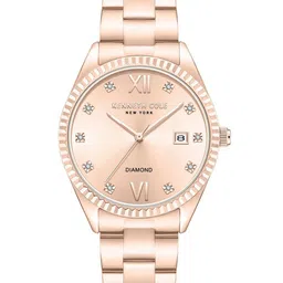 Kenneth Cole Women Embellished Dial & Stainless Steel Bracelet Style Straps Analogue Watch-image-16
