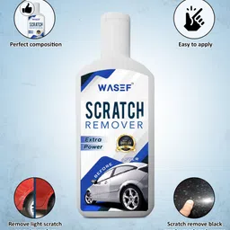 wasef Scratch Remover(100 Gm) + Polish Wax(100 Gm) + Car & Bike Shampoo(200 ml) Combo image 2
