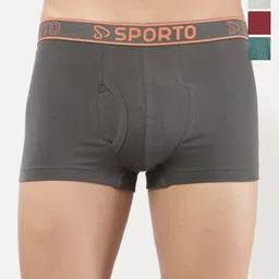 Sporto by Macho Pack Of 4 Combed Cotton Trunk-picture-8