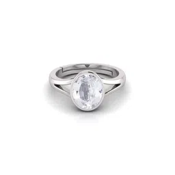 Todani Jems 6.25 Ratti White Sapphire Pukhraj Adjustable Ring-picture-30