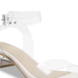 Shoetopia Kitten Sandals with Buckles image 2