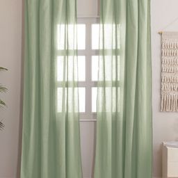 HOMEMONDE Green Set of 2 Sheer Window Curtain-picture-37