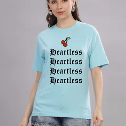 FALTU.CO Women Printed Drop-Shoulder Sleeves Pure Cotton T-shirt-picture-37