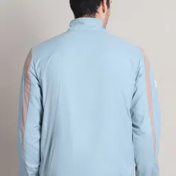 HOUSE OF VEDAS Men Stand Collar Colourblocked Windcheater Sporty Jacket image 5