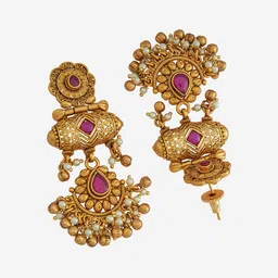 Kushal's Fashion Jewellery Contemporary Drop Earrings image 2