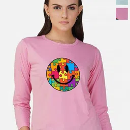 Metronaut Women 2 Printed Bio Finish Applique T-shirt-picture-15