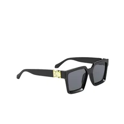 PIRASO Unisex Oversized Sunglasses with UV Protected Lens PS2 LV BLACK-WHITE image 3