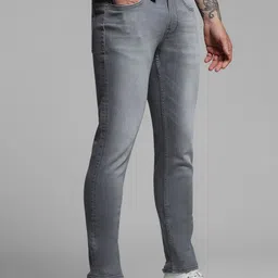 Jack & Jones Men Relaxed Fit Low-Rise Heavy Fade Stretchable Jeans image 2