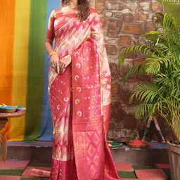 Areca Designer Woven Design Pure Silk Banarasi Saree-image-90